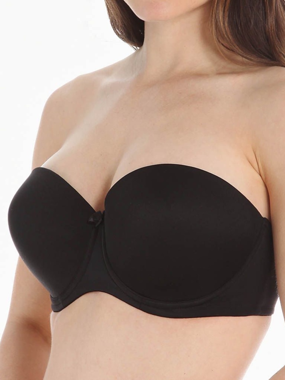 NEW Va Bien Seamless Full Cup Push-Up Strapless Underwire Bra 1506 Black BLK